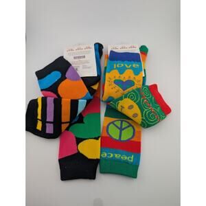 Little Miss Matched Girls Knee High Socks 2 3-Packs Shoe Size 6-2 Kids (G)